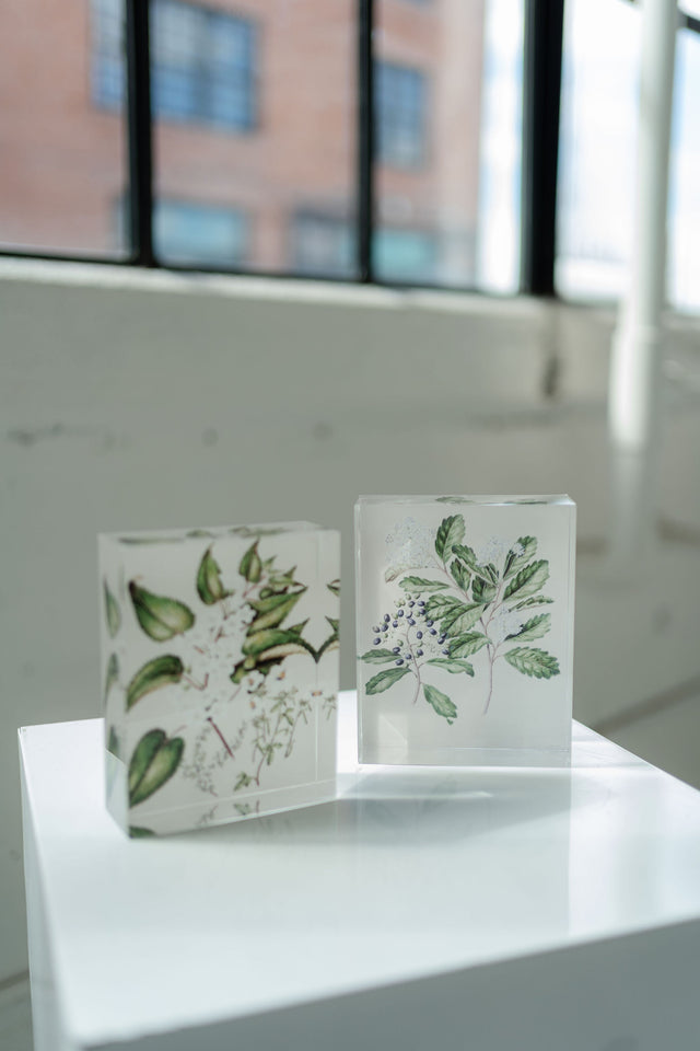 Acrylic Flower Decor set of two