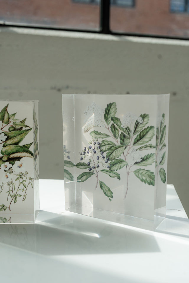 Acrylic Flower Decor set of two