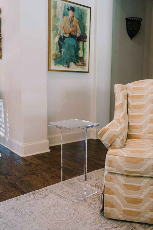 The Ivory Acrylic Side Table