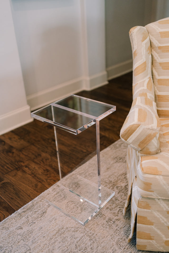 The Ivory Acrylic Side Table